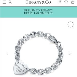 Authentic return to Tiffany heart tag bracelet